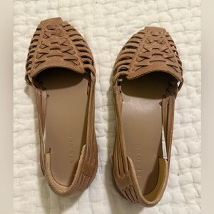 Nisolo Women's Huarache sandal, Almond, 6.5